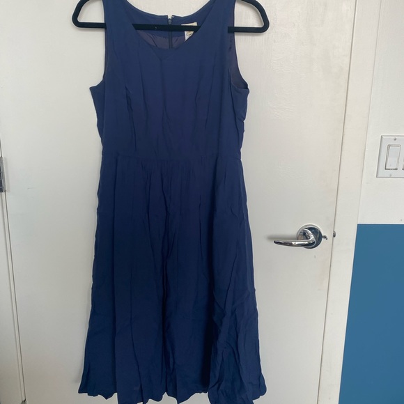 J. Crew crepe navy dress - Picture 2 of 3